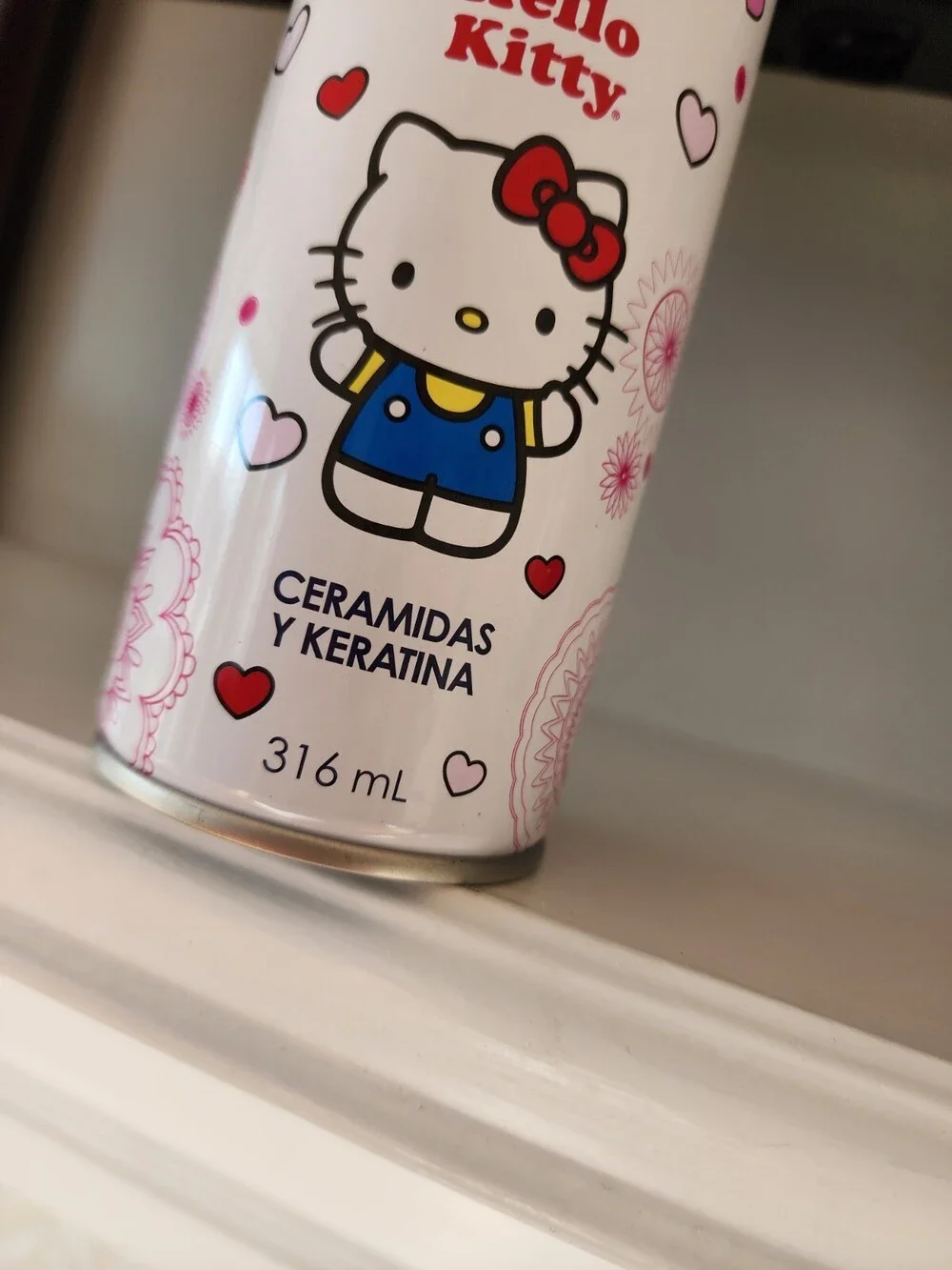 Hello Kitty Aqua Net Hair Spray CERAMIDAS Y KERATINA 316 Ml Special Edition NEW